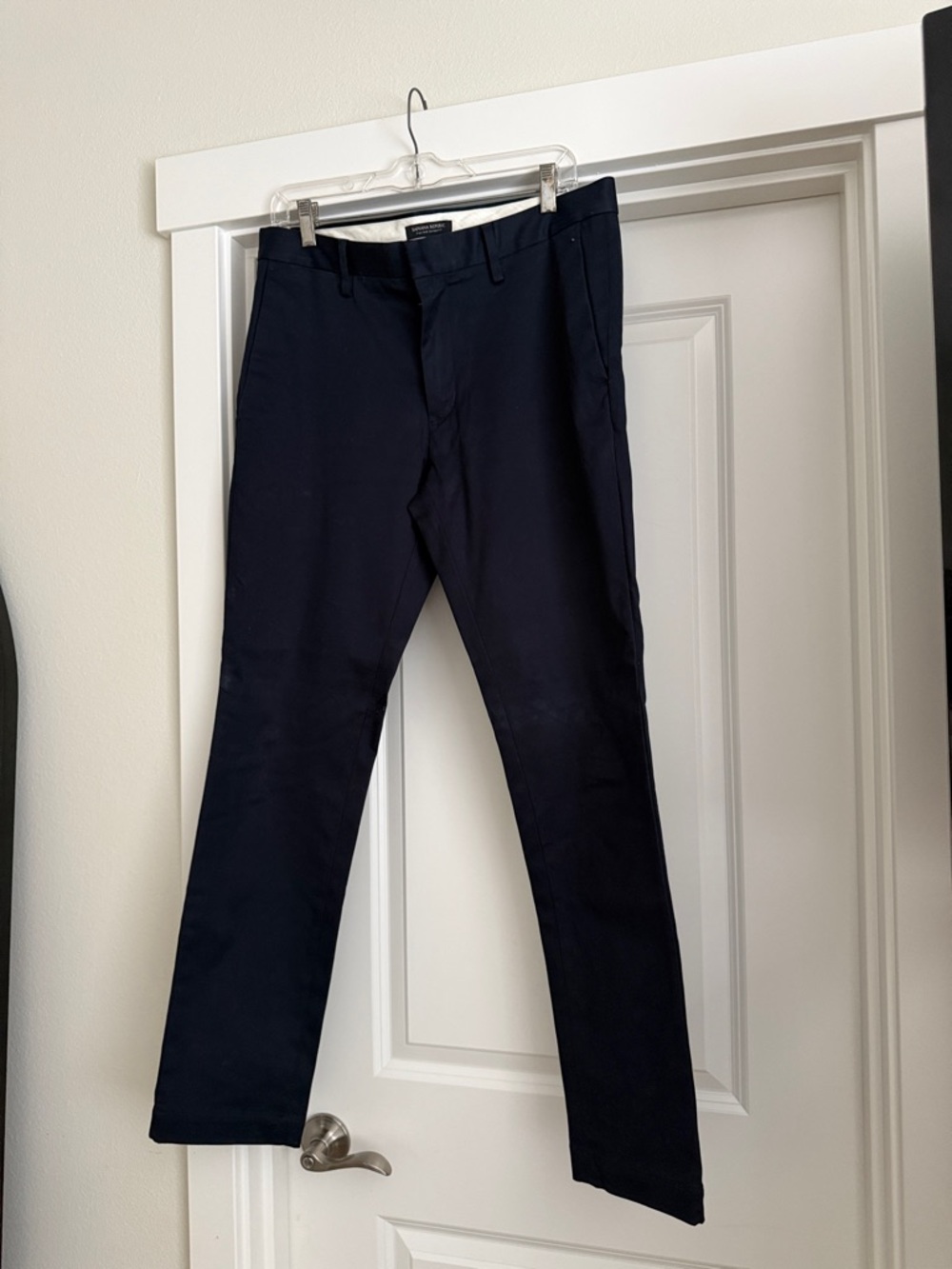Banana Republic Dark Navy Slim Chinos